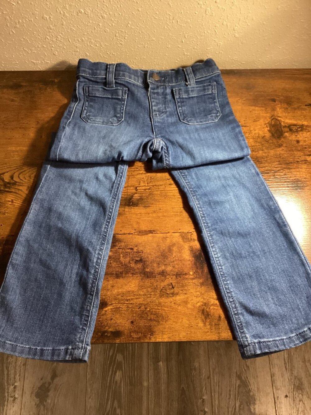 Girls Medium Wash Stretch Bootcut Jeans